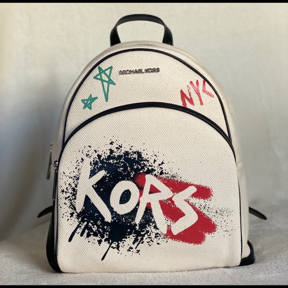 michael kors graffiti backpack